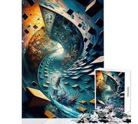 Jigsaw Puzzles for Adults 1000 Piece The Dream River Relax Games Tough Challenge Educational Toy with Fully Interlocking Randomly Shaped Pieces (38X52CM)