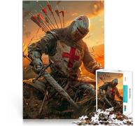Jigsaw Puzzles for Adults 1000 Piece The Fallen Crusader Spiele Spielzeug Geschenk Die Liebe zwischen Paaren stärken52x38cm