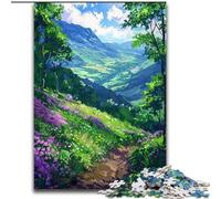 Jigsaw Puzzles for Adults 1000 Piece The Green Mountain Impossible Jigsaw Puzzles for Adults Family Game Night, Home Decor & Brain Training Gift size 50x75cm