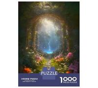 Jigsaw Puzzles for Adults 1000 Piece The Hidden Waterfall Puzzles for Adults Relax Games Pattern Assembly Christmas Birthday Gifts 52x38cm/1000pcs