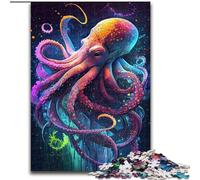 Jigsaw Puzzles for Adults, 1000 Piece The Intelligent Octopus Wooden Jigsaw Puzzles Perfect for Teenagers & Collectors, Ideal Home Decor & Travel Gift size 50x75cm