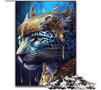 Jigsaw Puzzles for Adults 1000 Piece The Majestic Jaguar Jigsaw Made of Wood,Colorful Home Decor & Interactive Family Game, 1000pcs(50x75cm)