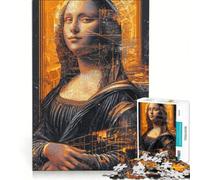 Jigsaw Puzzles for Adults 1000 Piece The Mona Lisa Brain Teaser Game Stress Reliever Wishlist with Santa Claus 38x26cm