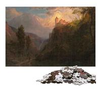 Jigsaw Puzzles for Adults 1000 Piece The Monastery of San Pedro Wooden Jigsaw Puzzles Challenging Brain Teaser for Teenagers Family Game Night Fun 1000 PCS(75x50cm)