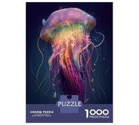 Jigsaw Puzzles for Adults 1000 Piece The Mysterious Jellyfish 2 Puzzles for Adults Hands-on Game Stress Reliever Stress Reduction Gifts 38x26cm/1000pcs