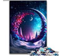 Jigsaw Puzzles for Adults 1000 Piece The Mysterious Moon Jigsaw Puzzle Made of cardboard,Challenging Brain Teaser for Teenagers, Family Fun Interactive Game 1000pcs(26x38cm)