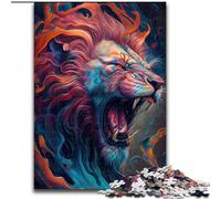 Jigsaw Puzzles for Adults 1000 Piece The Roaring Lion Jigsaw Puzzles for Adults size 26x38cm Perfect for Halloween, Christmas, Birthday Gift