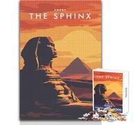 Jigsaw Puzzles for Adults 1000 Piece The Sphinx Egypt Educational Family Game Perfect Decoration Great Gift Size 50x75cm