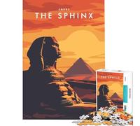 Jigsaw Puzzles for Adults 1000 Piece The Sphinx Egypt Learning Educational Toys for Educational Game For Family Fun Funny Gifts (Size 38x52cm)
