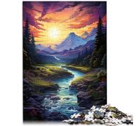 Jigsaw Puzzles for Adults 1000 Piece The valley is vast Games Toys Gift 26x38cm with Matching Poster and Trivia Sheet for teenager Age 14 Up