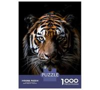 Jigsaw Puzzles for Adults 1000 Piece Tiger Close-Up Portrait Photo Jigsaw Relax Games Wall Decoration Deal As Gifts for The Whole Family 38x26cm/1000pcs