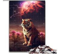 Jigsaw Puzzles for Adults 1000 Piece Tiger on Mars Jigsaw Made of Wood, for Birthdays, Holidays & Home Decor 1000pcs(50x75cm)