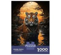 Jigsaw Puzzles for Adults 1000 Piece Tiger Wall Art Print-5 Jigsaw Puzzle Fun Games Birthday Present Unique Birthday And Xmas Gifts 70x50cm/1000pcs