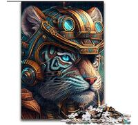 Jigsaw Puzzles for Adults 1000 Piece Tiger Warrior Jigsaw Puzzles for Adults 1000 Piece Suitable for Birthdays, Halloween, Thanksgiving, Easter (Size 26x38 cm)
