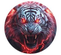 Jigsaw Puzzles for Adults 1000 Piece Tigers of Red Lightning Impossible Jigsaw Puzzles for Adults Perfect Christmas & New Year Gift, 67.5x67.5 cm