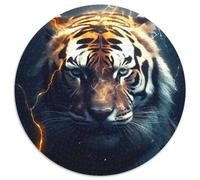 Jigsaw Puzzles for Adults 1000 Piece Tigers of The Midnight Storm Paper Puzzles for Birthdays,Christmas,Halloween,Thanksgiving,Easter (Size 67.5x67.5cm)