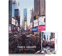 Jigsaw Puzzles for Adults 1000 Piece Times Square Challenging Game Toys Presents for Women Birthday Gifts Size 50x75cm