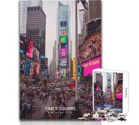 Jigsaw Puzzles for Adults 1000 Piece Times Square Challenging Game Toys Presents for Women Birthday Gifts Size 50x75cm