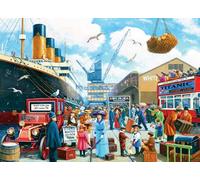 Jigsaw Puzzles for Adults 1000 Piece Titanic Now Boarding 27.56 x 19.69 Inch Puzzles for Adults Educational Challenge 1000 Pieces Titanic Puzzles