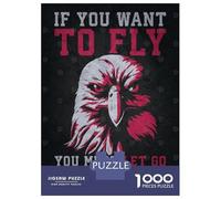 Jigsaw Puzzles for Adults 1000 Piece To Fly Eagle Motivation Puzzles for Adults Hands-on Game Stress Reliever Stress Reduction Gifts 52x38cm/1000pcs