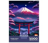 Jigsaw Puzzles for Adults 1000 Piece Torii Gate Mt Fuji Adult Puzzles Anti-Stress Toys Improve Memory Challenging Game Gifts 70x50cm/1000pcs