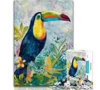 Jigsaw Puzzles for Adults 1000 Piece Toucan 1000 Pieces for Adults,Artistic Wall Decor & Birthday Gift Idea for Friends, Home Office 75x50cm