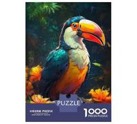 Jigsaw Puzzles for Adults 1000 Piece Toucan Tango in The Jungle Puzzles for Adults Relax Games Pattern Assembly Christmas Birthday Gifts 52x38cm/1000pcs
