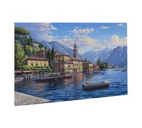Jigsaw Puzzles for Adults 1000 Piece Town Jigsaw Puzzle-Colourful, Challenging Game/Brainteasing Adult Jigsaws, The Whole 3D Jigsaw Gifts for Women, Men Beautiful Decoration-Scenery fr0-72