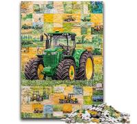 Jigsaw Puzzles for Adults 1000 Piece Tractor Collage Adult Jigsaw,Game Toys Every Piece Is Unique - Challenging Family Fun Game (26x38cm)