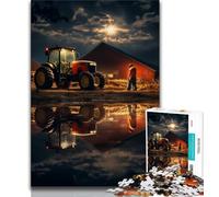 Jigsaw Puzzles for Adults 1000 Piece Tractor Implements,Help The Brain Exercise Addictive Toys to Cultivate Patience Perfect Decoration (75x50cm)