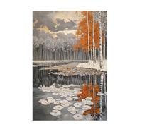 Jigsaw Puzzles for Adults 1000 Piece Tree Large Puzzle Forest, Difficult Challenging Family Games for The Whole for Women, Wooden Jigsaws with Gift Box Packaging, Home Room Decor 75x50cm D-1070