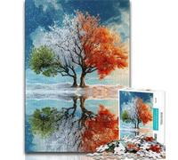 Jigsaw Puzzles for Adults 1000 Piece Tree of Life Teenager Jigsaw,family Fun Games Is Ideal As A Gift for The Whole Family 38x26cm
