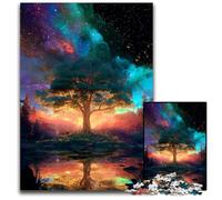 Jigsaw Puzzles for Adults 1000 Piece Tree of Life Wooden Jigsaw Puzzles Learning Educational Toys,is Ideal As Gifts for The Whole Family for Ages 14+ 50X75CM