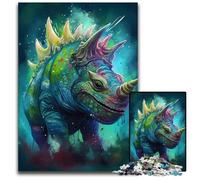 Jigsaw Puzzles for Adults 1000 Piece Triceratops Unrealism Challenging Puzzles Interactive Family Game DIY Home Decor Brain Teaser Gift 1000 PCS(75x50cm)