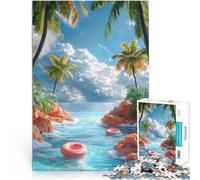 Jigsaw Puzzles for Adults 1000 Piece Tropical Paradise Brain intelligence challenge addictive toys Enhance love between couples 50x70cm
