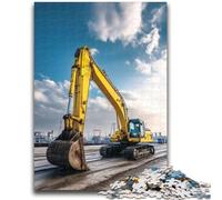 Jigsaw Puzzles for Adults 1000 Piece Truck Excavator Teenager Jigsaw,Family Game Stress Reliever Difficult Challenge Suitable for Couples (26x38cm)