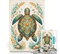 Jigsaw Puzzles for Adults 1000 Piece Turtle Faces, Anti-Stress Toys, Difficult And Challenge, Beautiful Design Game 38x52cm