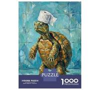 Jigsaw Puzzles for Adults 1000 Piece Turtle with Toilet Paper Teenager Puzzles Hands-on Game Difficult Challenge Challenging Game Gifts 70x50cm/1000pcs