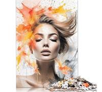 Jigsaw Puzzles for Adults 1000 Piece Two Fire Horses Puzzle for Adults Cardboard Puzzles Challenging Game 38x26cm/1000pcs