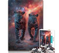 Jigsaw Puzzles for Adults 1000 Piece Two Leopards,Challenging Game Toys Wall Decoration Unique Birthday And Xmas Gifts (75x50cm)