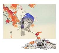 Jigsaw Puzzles for Adults 1000 Piece Two Pigeons on Autumn Branch Wooden Jigsaw Puzzles Challenging Brain Teaser for Teenagers Family Game Night Fun 1000 PCS(75x50cm)