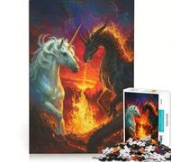 Jigsaw Puzzles for Adults 1000 Piece Unicorns Healthier Than Dragons Hands-on Game Fun Activities at Home Presents for Women 38x26cm