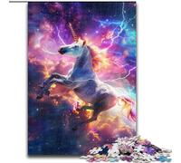 Jigsaw Puzzles for Adults, 1000 Piece Unicorns in The Galaxy Puzzle Made of cardboard,Family Activity, DIY Home Decor, 1000pcs(26x38cm)