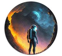 Jigsaw Puzzles for Adults 1000 Piece Universe Astronaut Jigsaw Puzzles for Adults Making It A Great Gift for Family Fun (67.5x67.5cm)