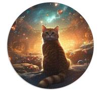 Jigsaw Puzzles for Adults 1000 Piece Universe of Cats Jigsaw Puzzles for Adults Making It A Great Gift for Family Fun (67.5x67.5cm)