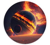 Jigsaw Puzzles for Adults 1000 Piece Universe Planet Landscape Round Cardboard Puzzles Colourful, Fun, Challenging & Brainteasing 1000pcs (67.5x67.5cm)