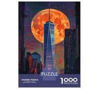 Jigsaw Puzzles for Adults 1000 Piece Urban Moonlit Majesty Puzzles for Adults Hands-on Game Stress Reliever Stress Reduction Gifts 70x50cm/1000pcs