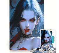 Jigsaw Puzzles for Adults 1000 Piece Vampire Queen Hands-on Game Fun Activities at Home Presents for Women 38x52cm