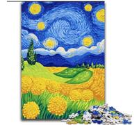 Jigsaw Puzzles for Adults, 1000 Piece Van Gogh Fields Puzzle for Home Decor, Ideal Christmas & New Year Gift for Teenagers 50X75CM