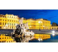 Jigsaw Puzzles For Adults 1000 Piece VIENNA AUSTRIA SKYLINE AT NIGHT GLOSSY Wooden Puzzles BANNER statues A231 Challenging Puzzles for Friends Family Wall Decor